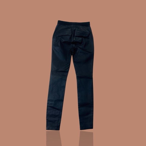 NWT Blank NYC Black Coated Denim Pull-On Zipper Detail Legging Size 25 - Picture 12 of 16